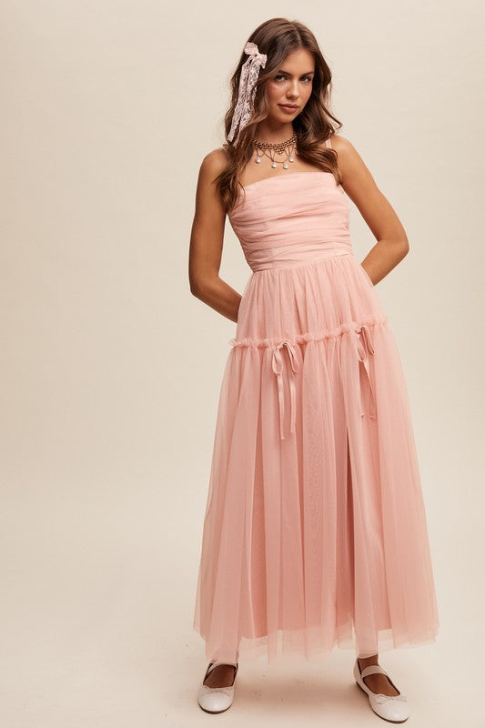 Anastasia | Mesh Maxi Dress