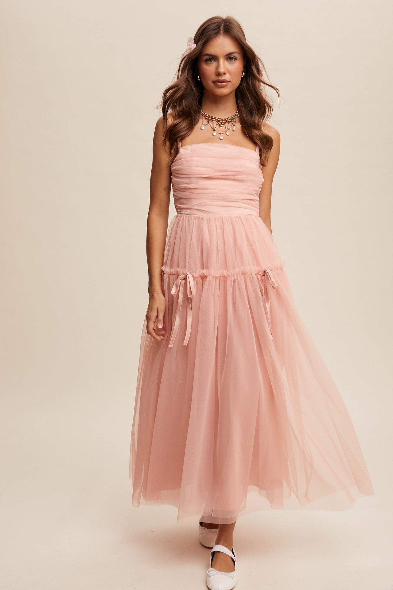 Anastasia | Mesh Maxi Dress
