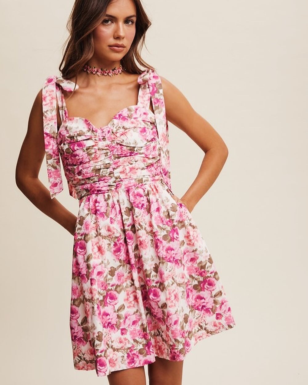 Floral Mini Dress - Evangeline