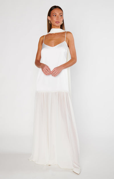 Sheer Maxi Dress - Scarf