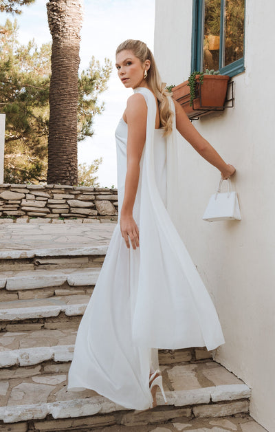 Sheer Maxi Dress - Scarf