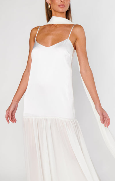 Sheer Maxi Dress - Scarf