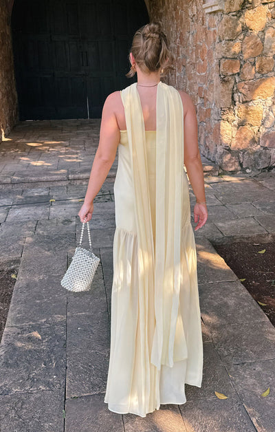 Sheer Maxi Dress - Scarf