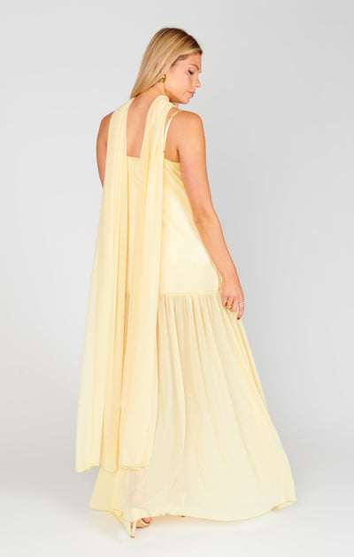 Sheer Maxi Dress - Scarf