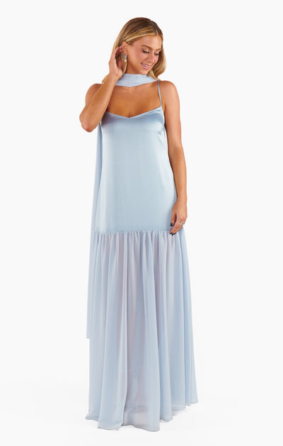 Sheer Maxi Dress - Scarf