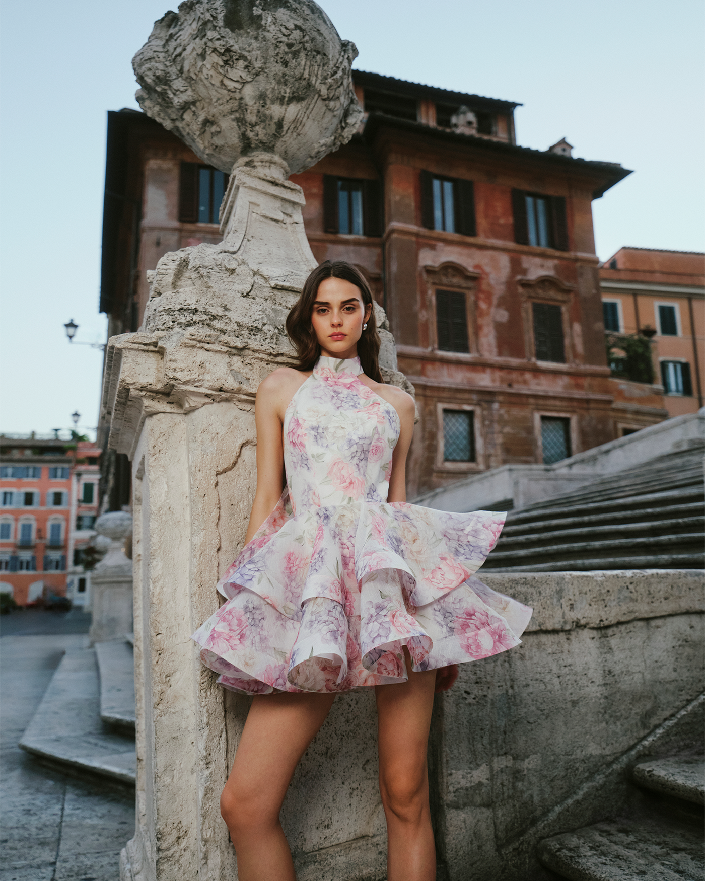 Bloom Bow Mini Dress