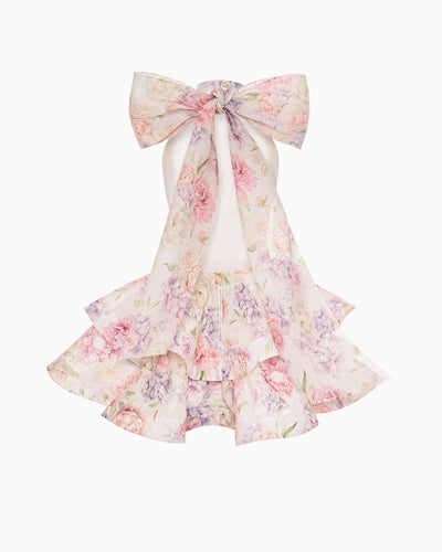 Bloom Bow Mini Dress
