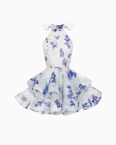 Bloom Bow Mini Dress