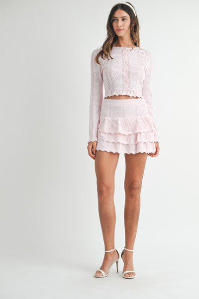 Ruffle Knit Set