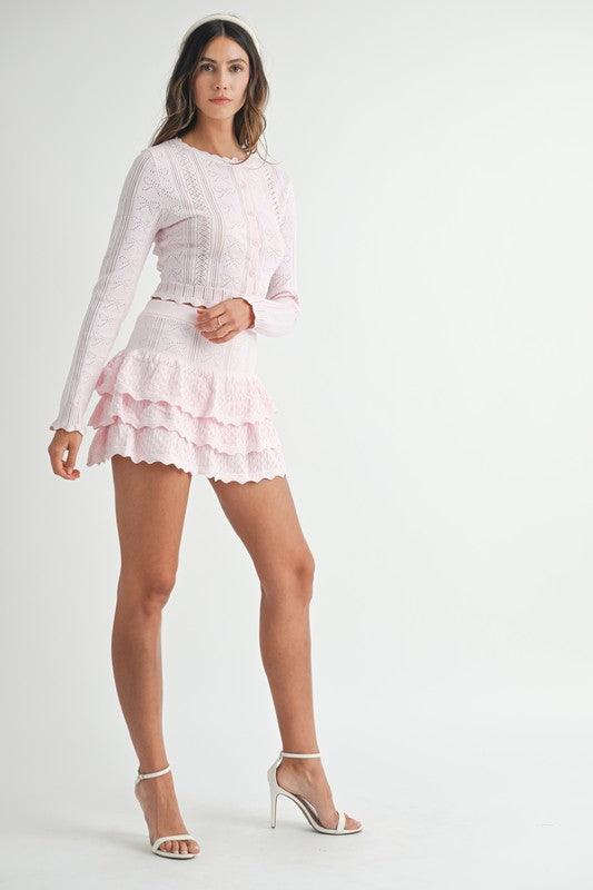 Ruffle Knit Set