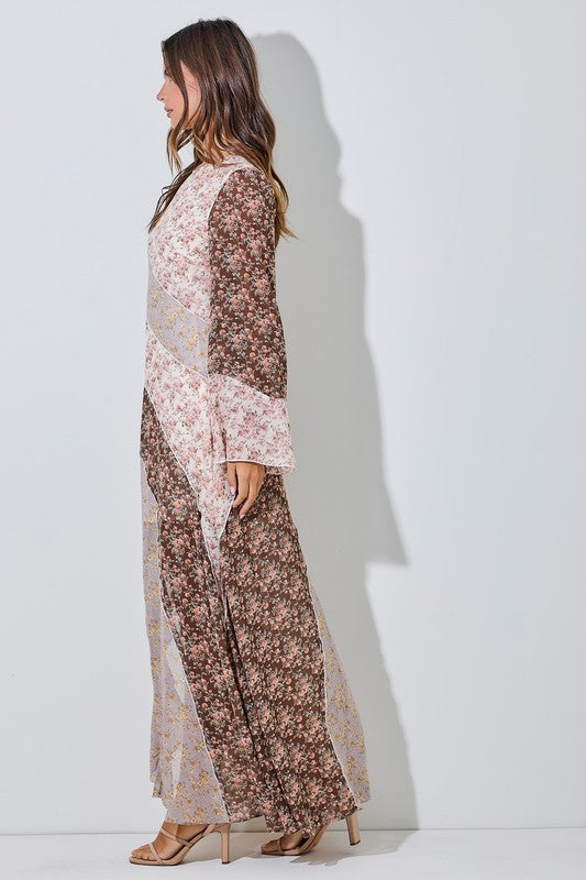 Floral Patchwork Maxi Dress