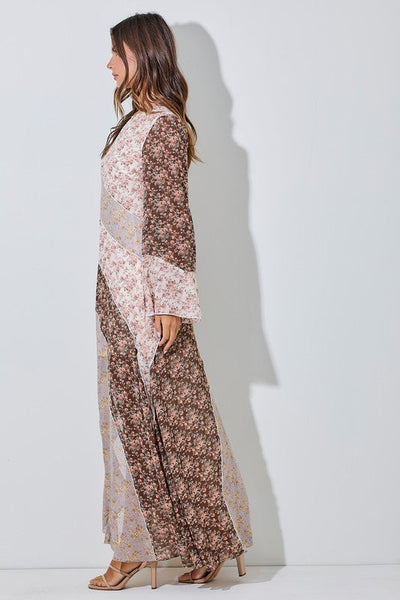 Floral Patchwork Maxi Dress