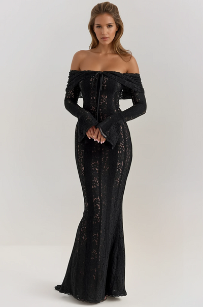 Off-Shoulder Lace Dress