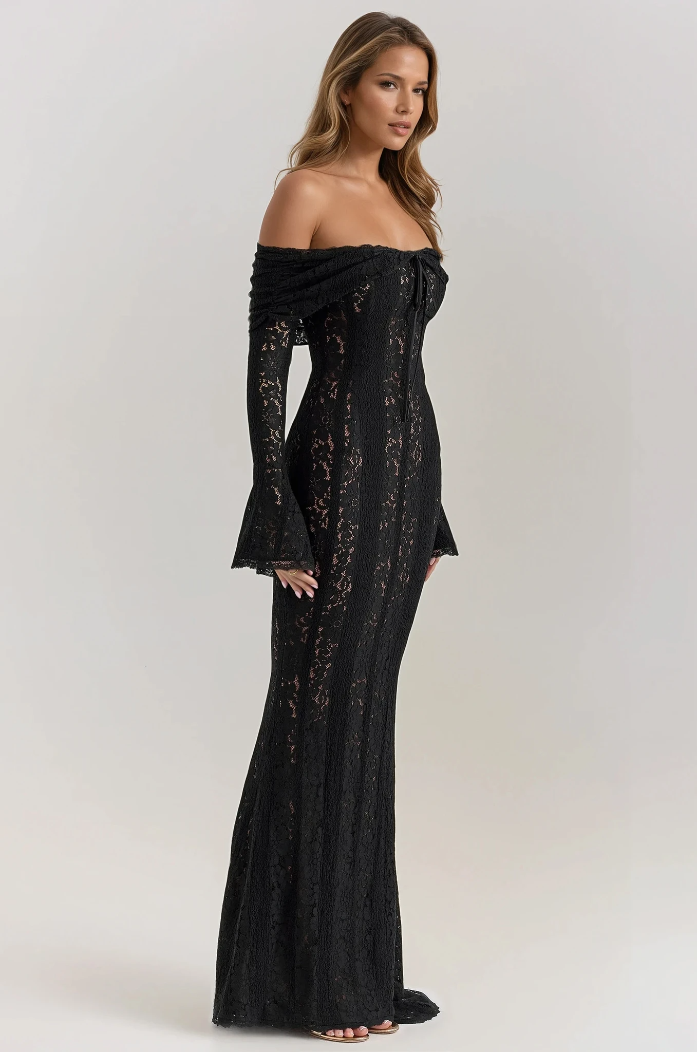 Off-Shoulder Lace Dress