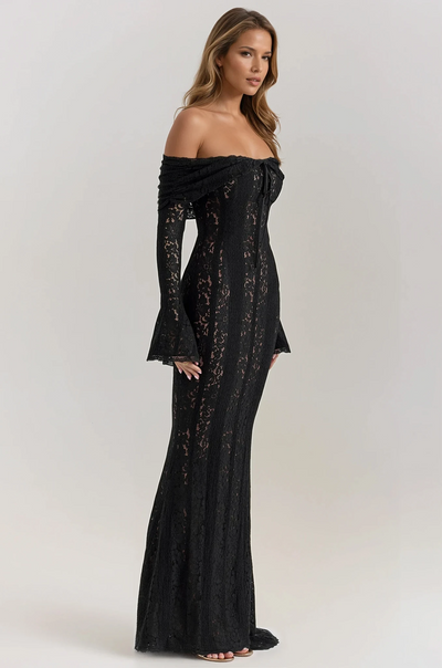 Off-Shoulder Lace Dress