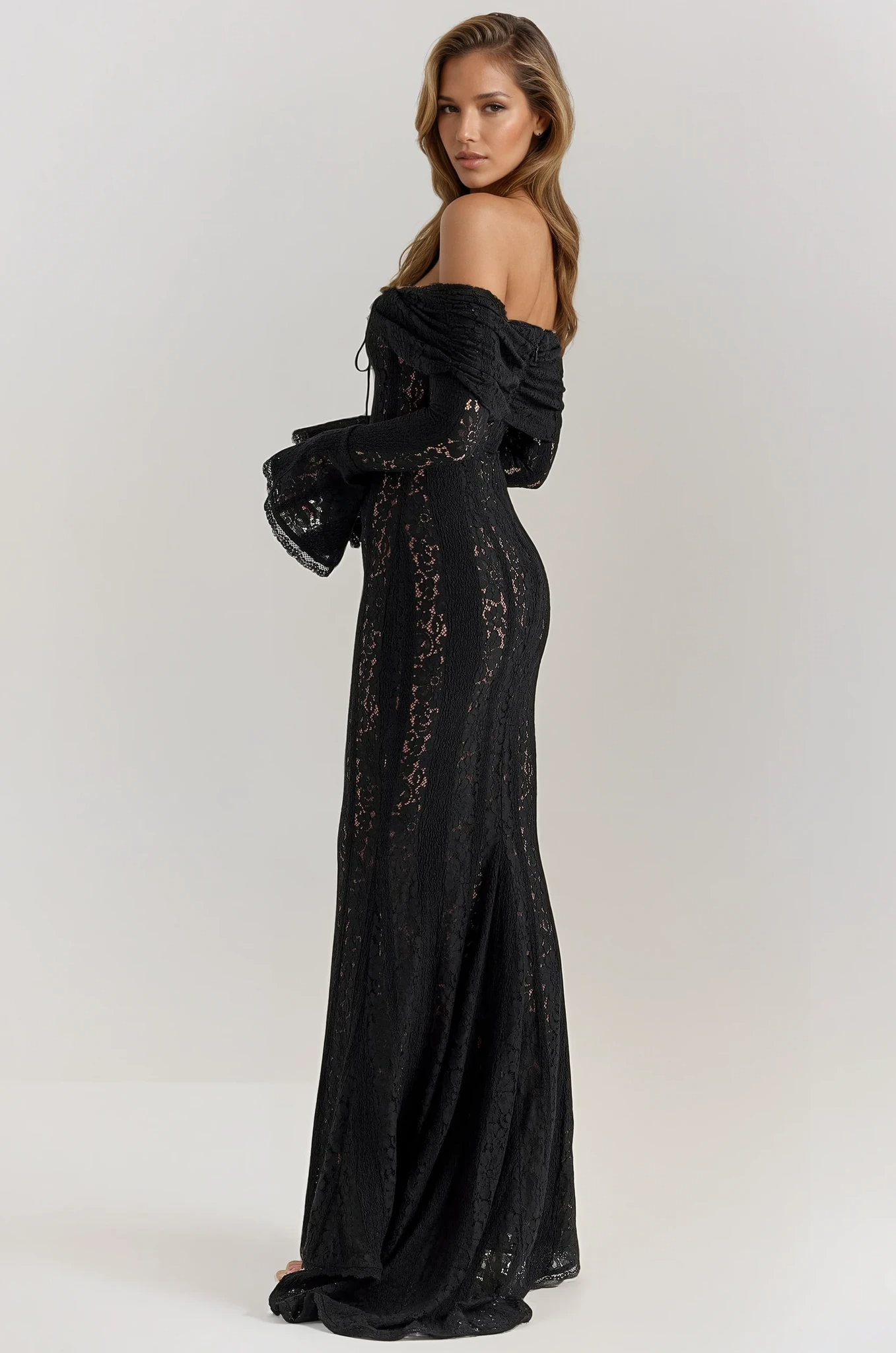 Off-Shoulder Lace Dress