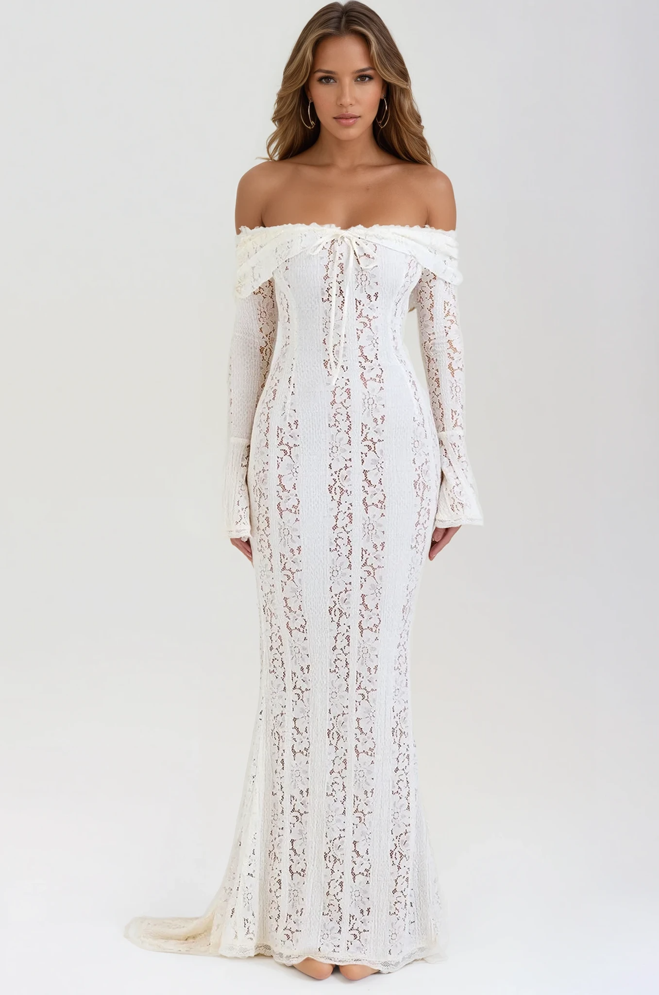 Off-Shoulder Lace Dress