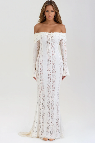 Off-Shoulder Lace Dress