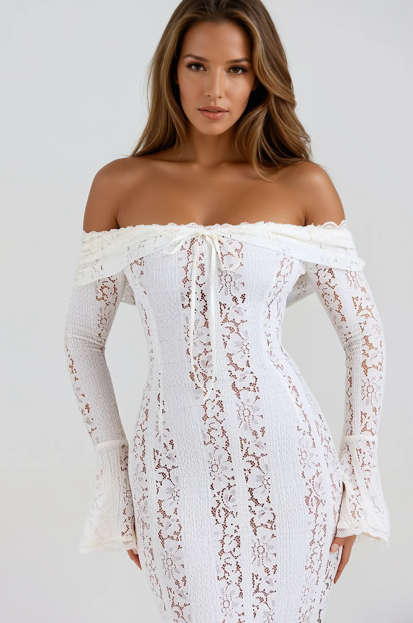 Off-Shoulder Lace Dress
