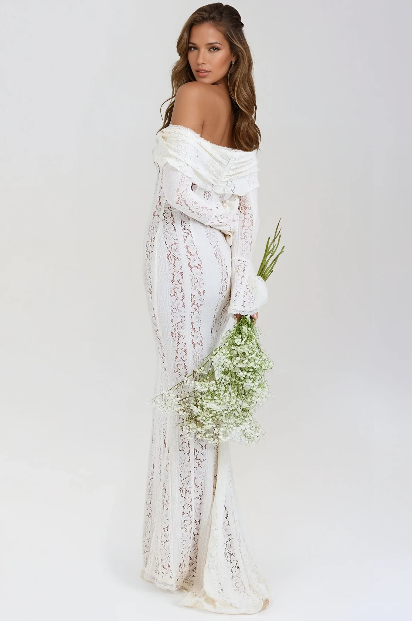 Off-Shoulder Lace Dress