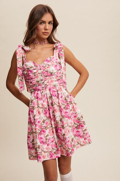 Floral Mini Dress - Evangeline