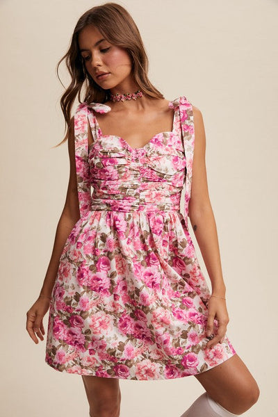Floral Mini Dress - Evangeline