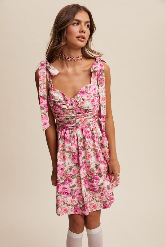 Floral Mini Dress - Evangeline