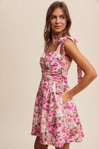 Floral Mini Dress - Evangeline