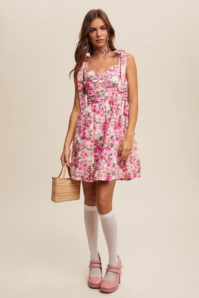 Floral Mini Dress - Evangeline
