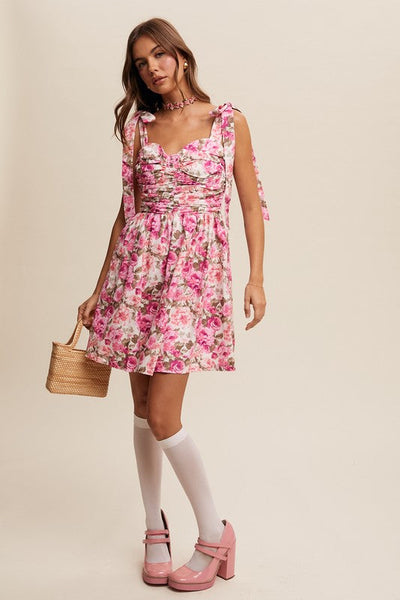 Floral Mini Dress - Evangeline
