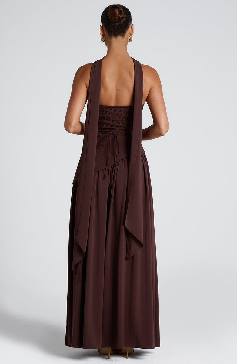 Slit Tulle Gown