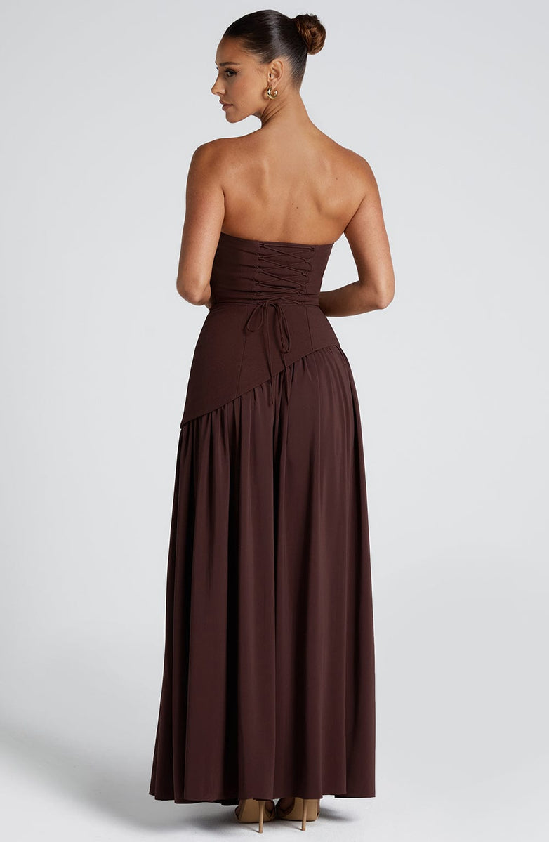 Slit Tulle Gown