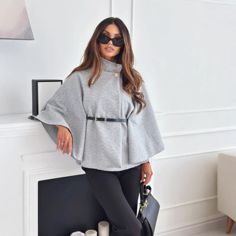 Buckle Batwing Coat | Senirae