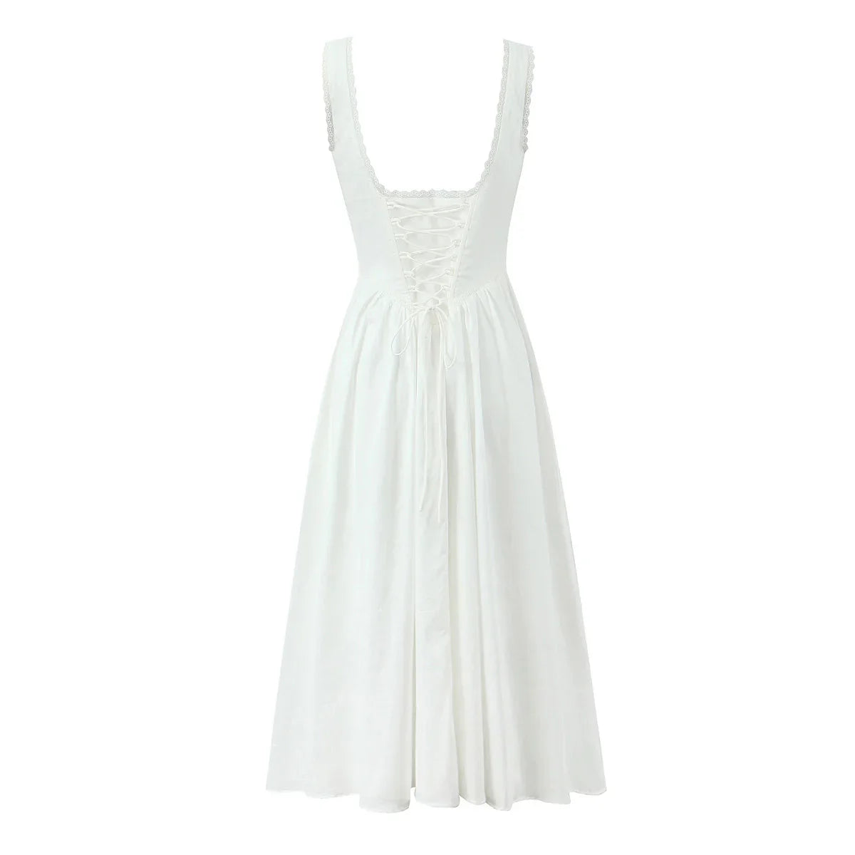 Lace Corset Midi Dress