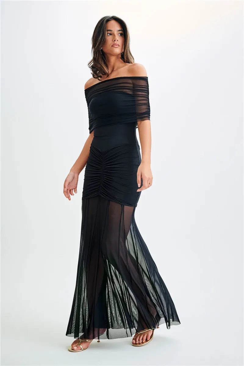 Jaide | Off Shoulder Maxi Dress