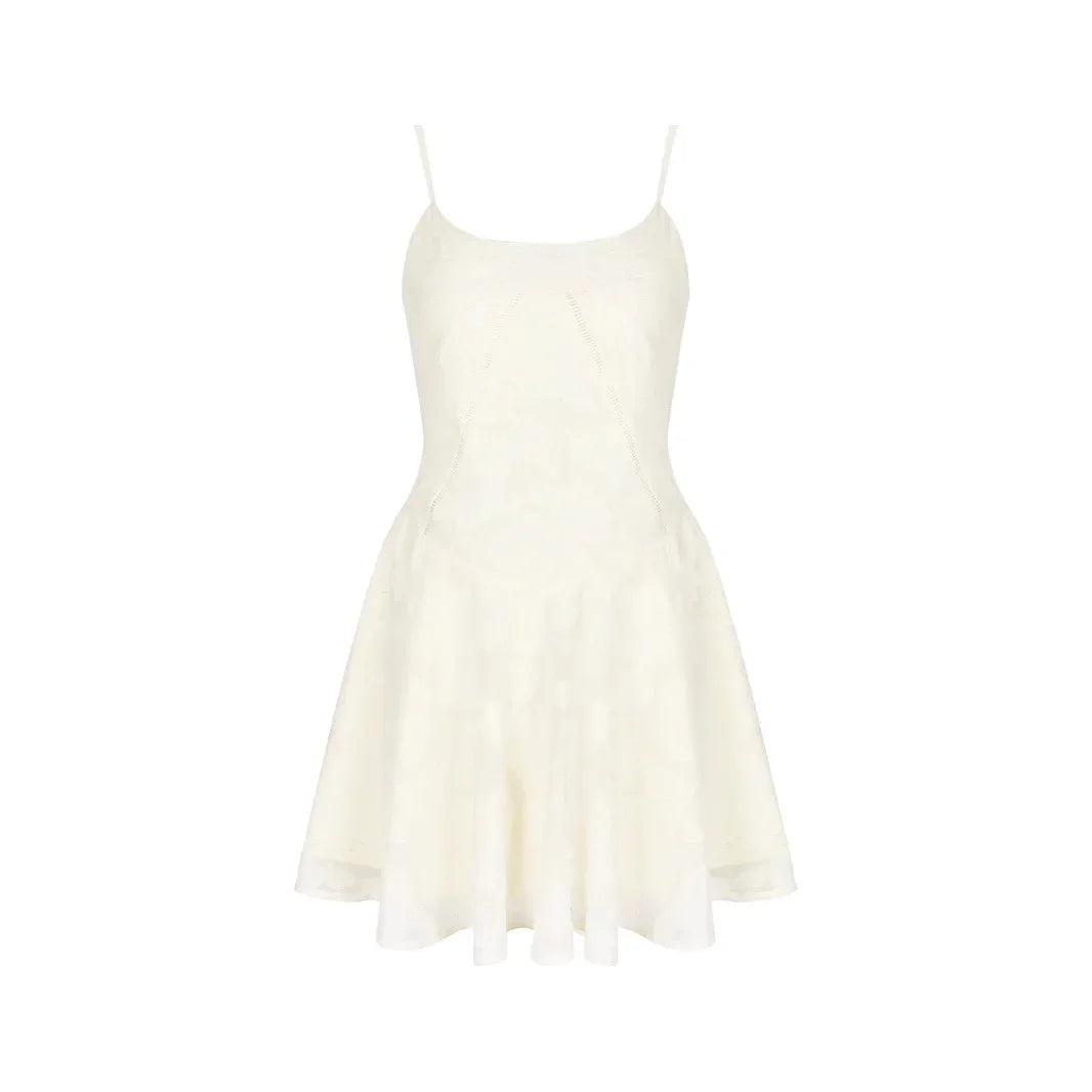 Embroidered Mini Dress