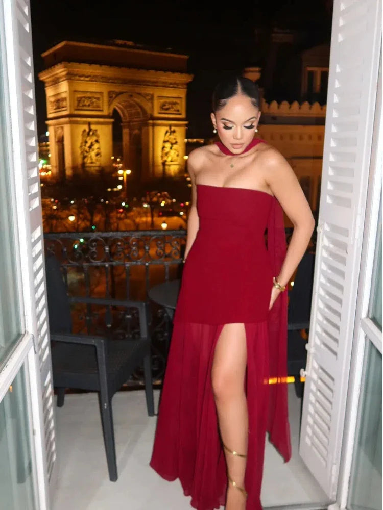 Lea | Asymmetrical Maxi Dress