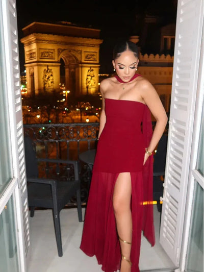 Lea | Asymmetrical Maxi Dress