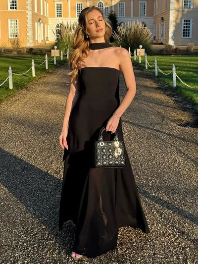 Slit Tulle Gown