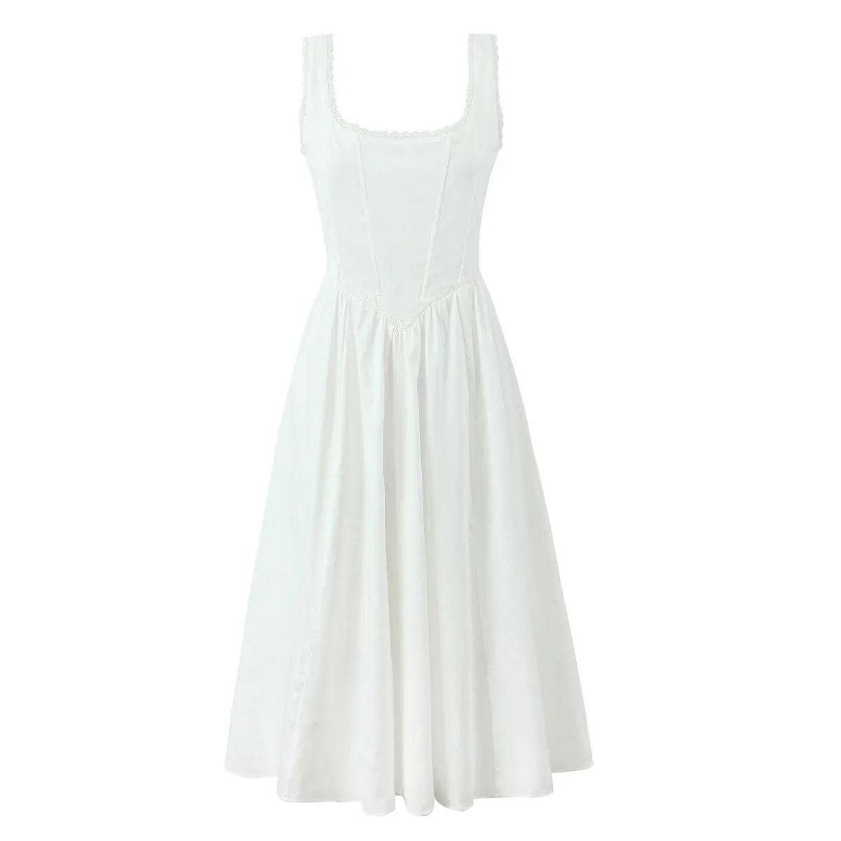 Lace Corset Midi Dress