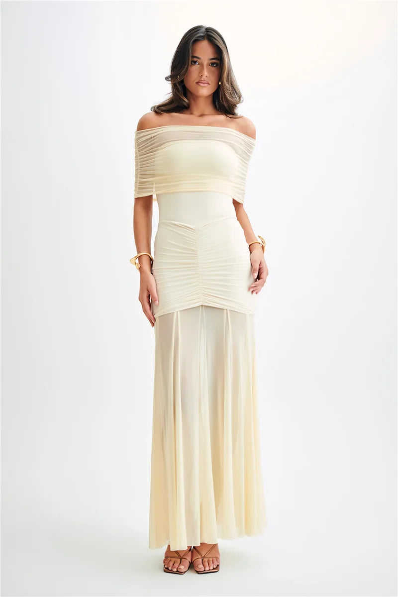 Jaide | Off Shoulder Maxi Dress