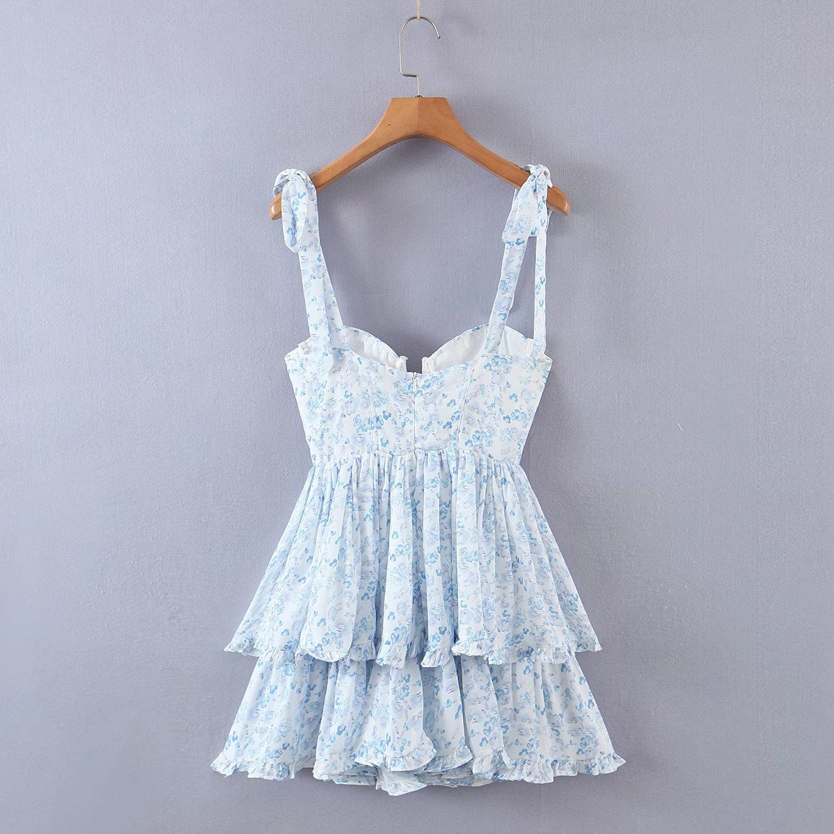 Ruffle Chiffon Mini Dress