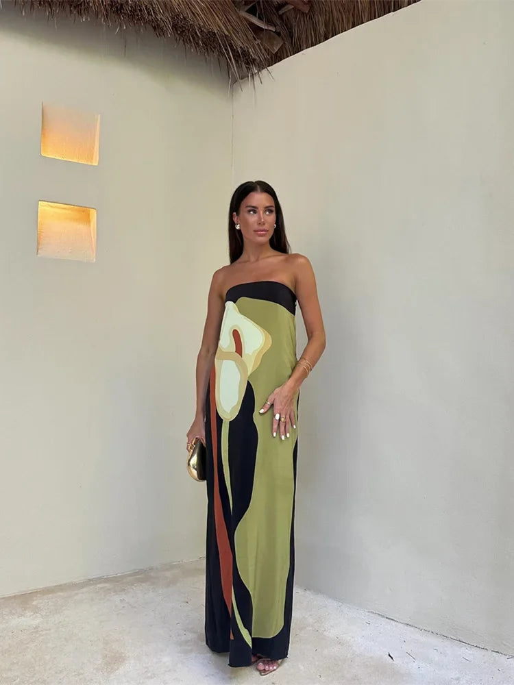 Avocado Print Dress | Model