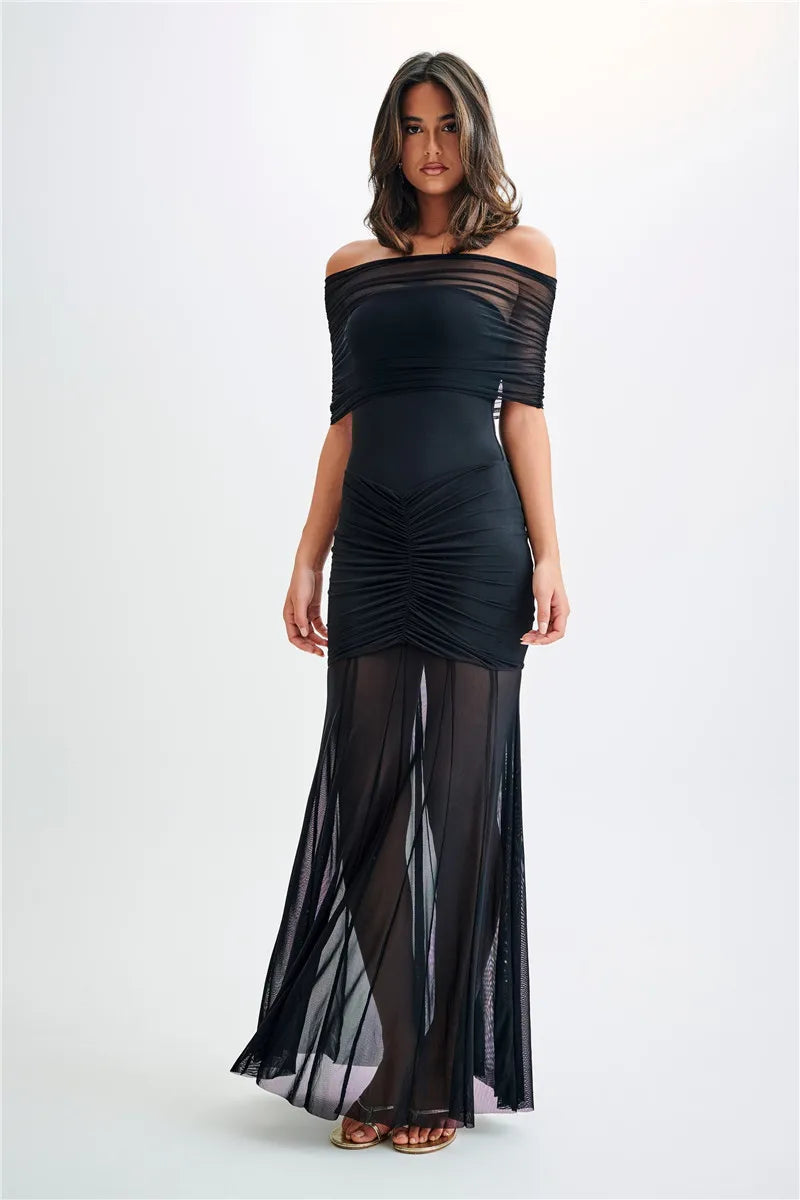 Jaide | Off Shoulder Maxi Dress