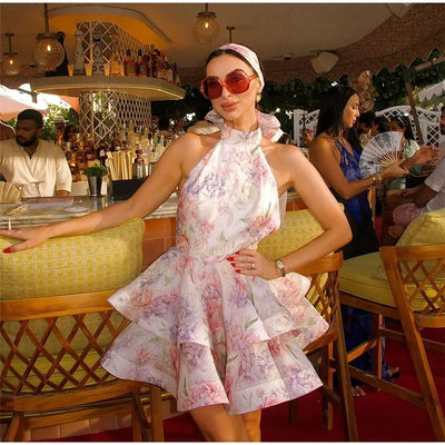 Bloom Bow Mini Dress