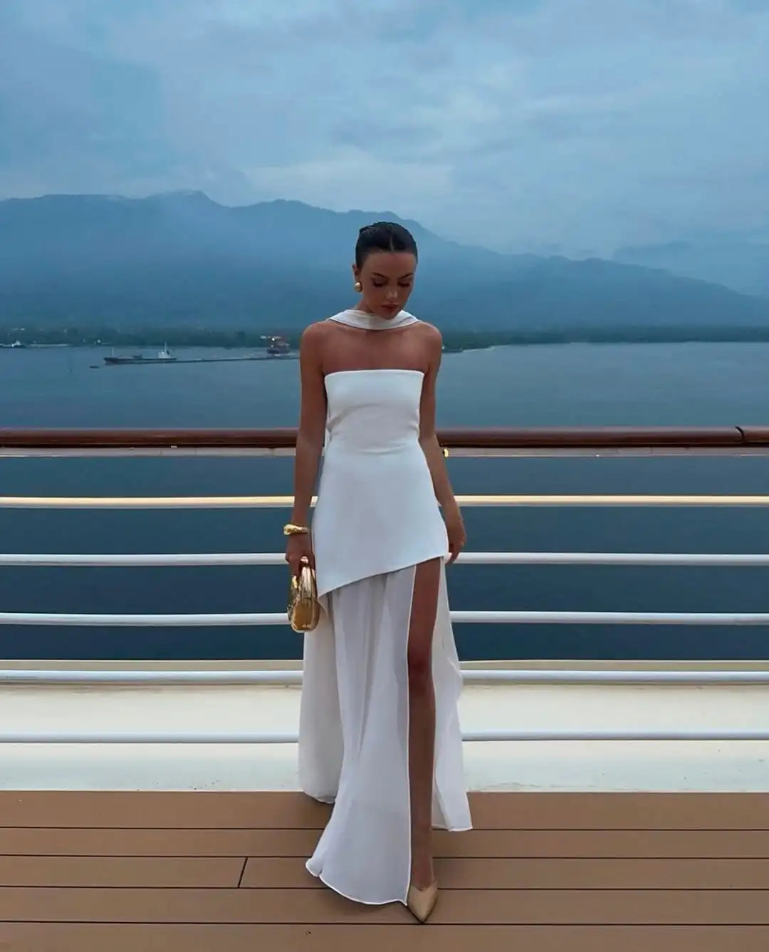 Lea | Asymmetrical Maxi Dress