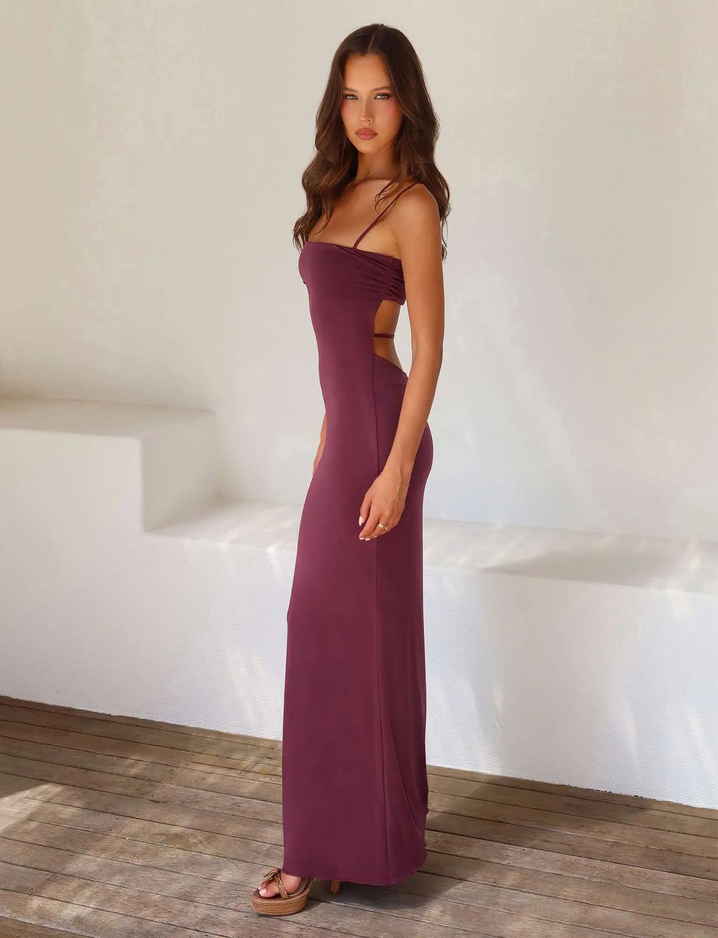 Cara | Backless Maxi Dress