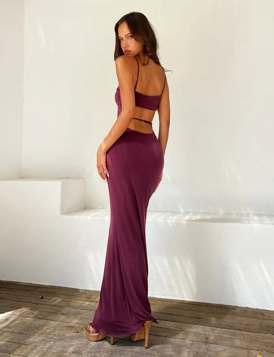 Cara | Backless Maxi Dress