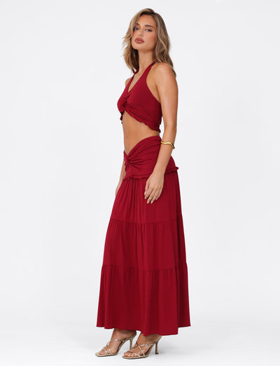 Solea | Twist Waist Maxi