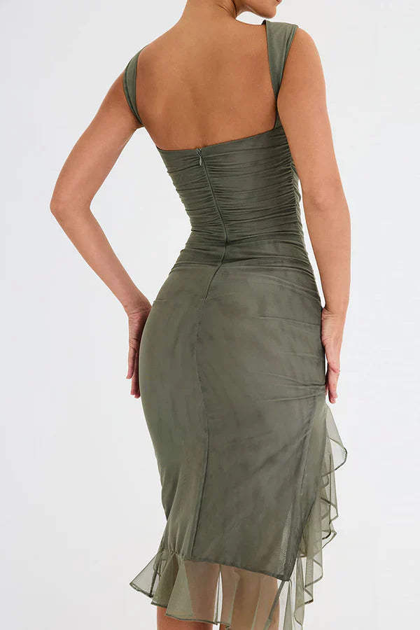 Lorienne | Ruffle Sheath Dress